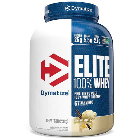 Dymatize Elite 100% Whey Protein-5 lbs-Gourmet Vanilla-N101 Nutrition