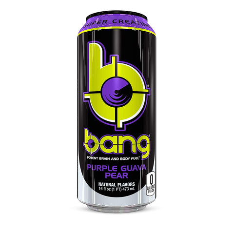 Bang Energy Drink-Single (16 fl oz / 473 mL)-Purple Guava Pear-N101 Nutrition