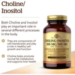 Solgar Choline/Inositol 500 mg/500 mg-N101 Nutrition