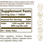 Solgar Folate 1,333 mcg DFE (Metafolin® 800 mcg)-N101 Nutrition