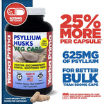 Yerba Prima Psyllium Husks Veg Caps-N101 Nutrition