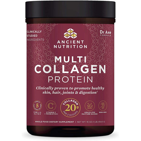 Ancient Nutrition Multi Collagen Protein (Unflavored)-16 oz (45 servings)-N101 Nutrition