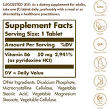Solgar Vitamin B6 50 mg-N101 Nutrition