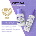 Crystal Mineral Deodorant Roll-On - Lavender & White Tea-4 fl oz (118 mL)-N101 Nutrition