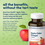 American Health Apple Cider Vinegar Tablets-200 tablets-N101 Nutrition