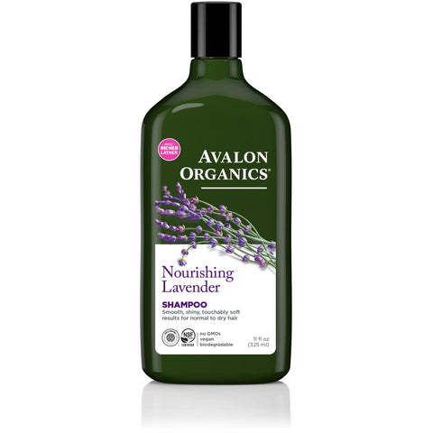 Avalon Organics Nourishing Lavender Shampoo-11 fl oz (325 mL)-N101 Nutrition
