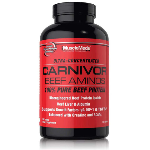 MuscleMeds Carnivor Beef Aminos-300 tablets-N101 Nutrition