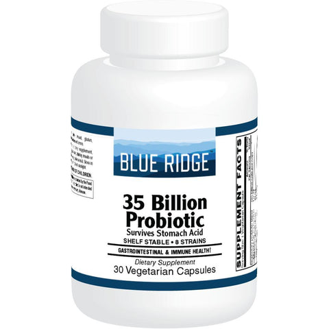 Blue Ridge 35 Billion Probiotic-30 vegetarian capsules-N101 Nutrition