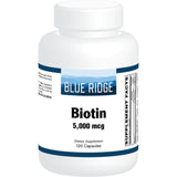 Blue Ridge Biotin 5,000 mcg-120 capsules-N101 Nutrition