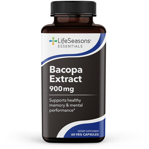 LifeSeasons Essentials Bacopa Extract 900 mg-N101 Nutrition