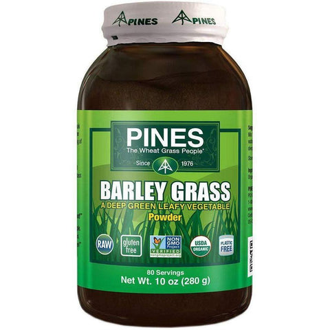 Pines Barley Grass Powder-10 oz (280 g)-N101 Nutrition