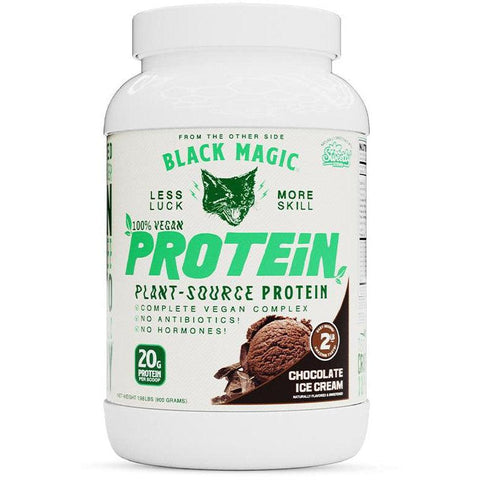Black Magic Supply 100% Vegan Plant-Source Protein-Chocolate Ice Cream-25 servings-N101 Nutrition