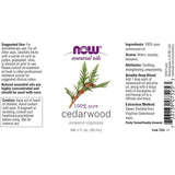 NOW Essential Oils Cedarwood Oil-N101 Nutrition