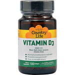 Country Life Vitamin D3 1000 IU-N101 Nutrition