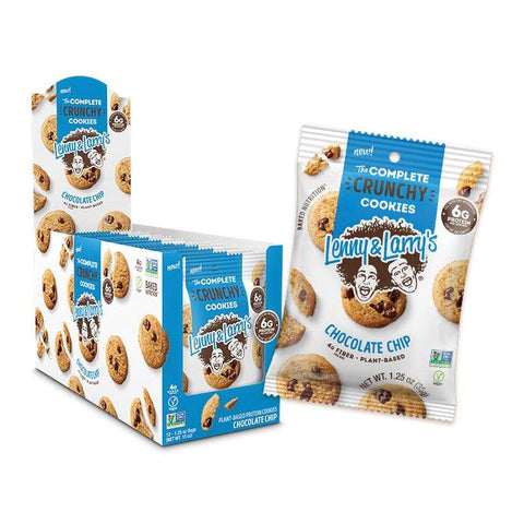 Lenny & Larrys The Complete Crunchy Cookies-Box (12 packs)-Chocolate Chip-N101 Nutrition