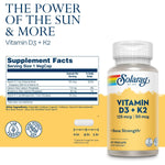 Solaray Vitamin D3 + K2-N101 Nutrition