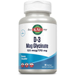 KAL D-3 Mag Glycinate 125 mcg/170 mg-90 VegCaps-N101 Nutrition