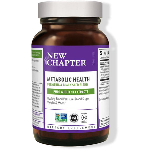 New Chapter Metabolic Health Turmeric & Black Seed Blend-N101 Nutrition
