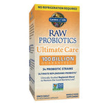 Garden of Life RAW Probiotics Ultimate Care 100 Billion (Shelf-stable)-30 vegetarian capsules-N101 Nutrition