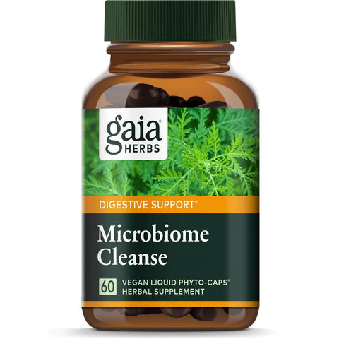 Gaia Herbs Microbiome Cleanse-60 vegan liquid phyto-caps-N101 Nutrition