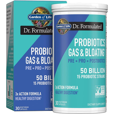 Garden of Life Dr. Formulated Probiotics Gas & Bloating 50 Billion-N101 Nutrition