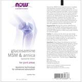 NOW Glucosamine, MSM & Arnica Liposome Lotion-N101 Nutrition