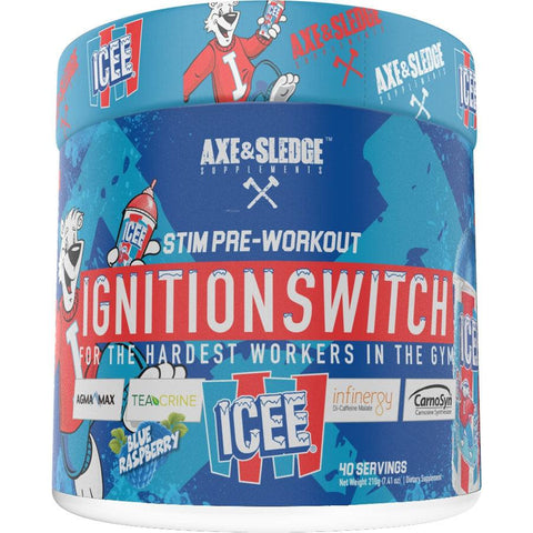 Axe & Sledge Ignition Switch-40 servings-ICEE® Blue Raspberry-N101 Nutrition
