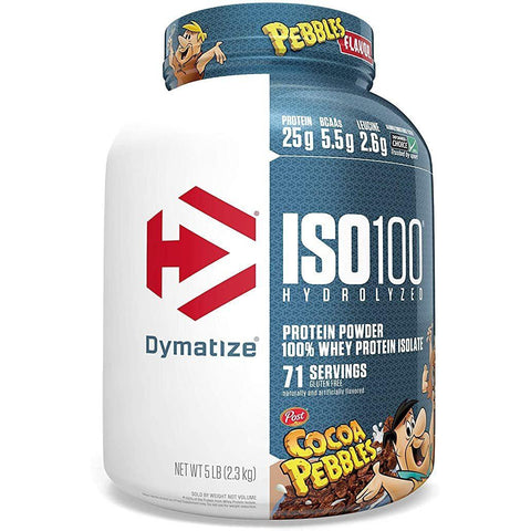 Dymatize ISO-100 Hydrolyzed Whey Protein Isolate-5 lbs-Cocoa Pebbles-N101 Nutrition