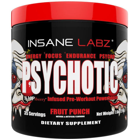 Insane Labz Psychotic-35 servings-Fruit Punch-N101 Nutrition