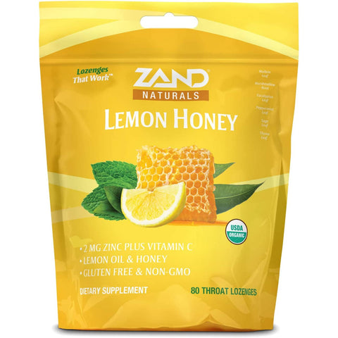 ZAND Naturals Lemon Honey Throat Lozenges-N101 Nutrition
