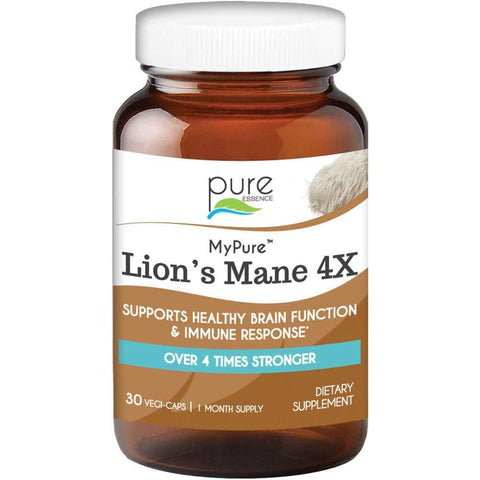 Pure Essence MyPure Lion’s Mane 4X-30 Vegi-Caps-N101 Nutrition