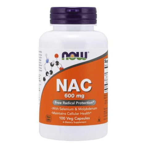 NOW NAC (N-Acetyl Cysteine) 600 mg-100 veggie caps-N101 Nutrition