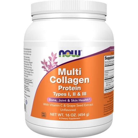 NOW Multi Collagen Protein Types I, II & III Powder-N101 Nutrition