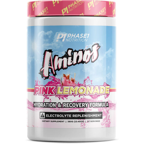 Phase 1 Nutrition Aminos-Pink Lemonade-30 servings-N101 Nutrition