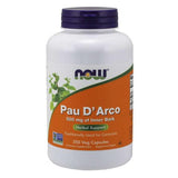 NOW Pau D’Arco 500 mg-250 veggie caps-N101 Nutrition