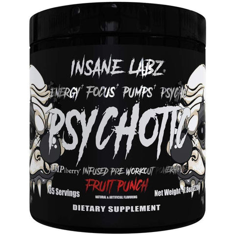 Insane Labz Psychotic Black-Fruit Punch-35 servings-N101 Nutrition