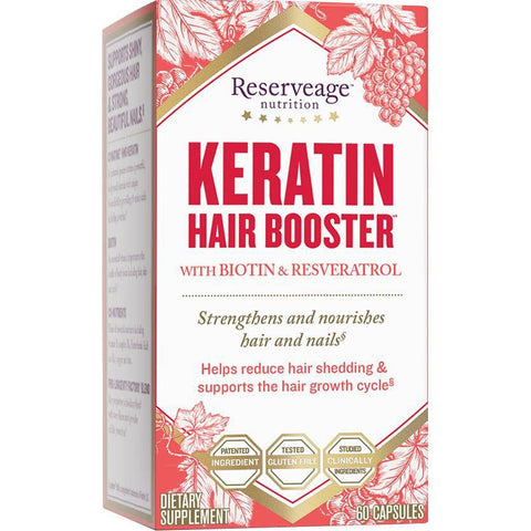 Reserveage Nutrition Keratin Hair Booster-60 capsules-N101 Nutrition