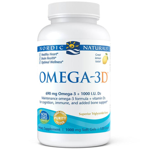Nordic Naturals Omega-3D-120 softgels-N101 Nutrition