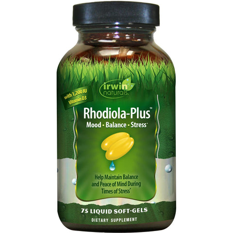 Irwin Naturals Rhodiola-Plus-75 liquid soft-gels-N101 Nutrition