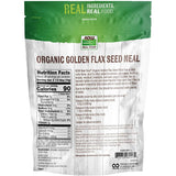 NOW Real Food Organic Golden Flax Seed Meal-N101 Nutrition