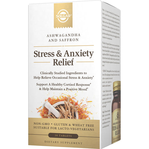 Solgar Stress & Anxiety Relief-30 tablets-N101 Nutrition