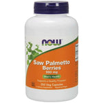 NOW Saw Palmetto Berries 550 mg-250 veg capsules-N101 Nutrition