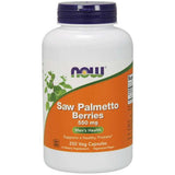 NOW Saw Palmetto Berries 550 mg-250 veg capsules-N101 Nutrition