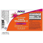 NOW Vitamin D-3 Liquid, Extra Strength-N101 Nutrition