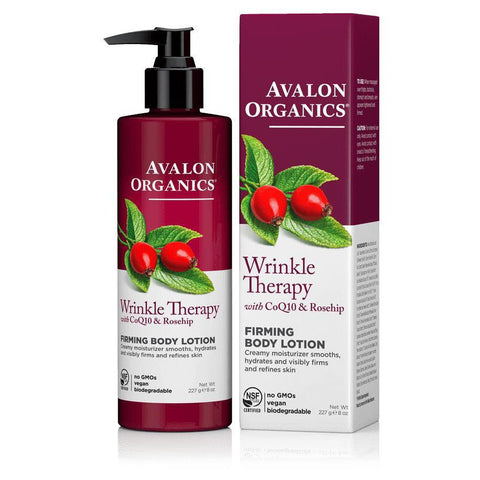 Avalon Organics Wrinkle Therapy with CoQ10 & Rosehip Firming Body Lotion-N101 Nutrition