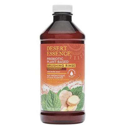 Desert Essence Prebiotic Plant-Based Brushing Rinse Gingermint-15.8 fl oz (467 mL)-N101 Nutrition