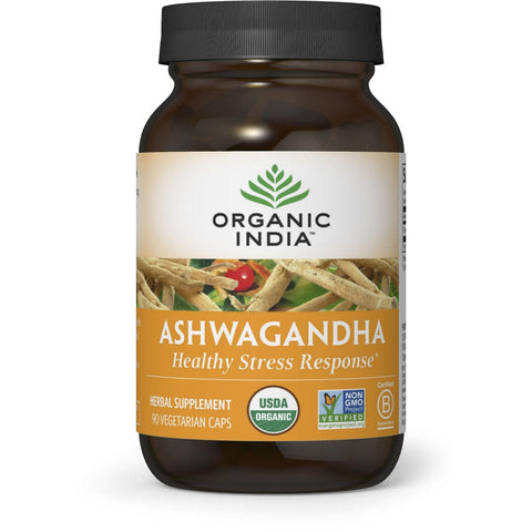 Organic India Ashwagandha-90 vegetarian caps-N101 Nutrition
