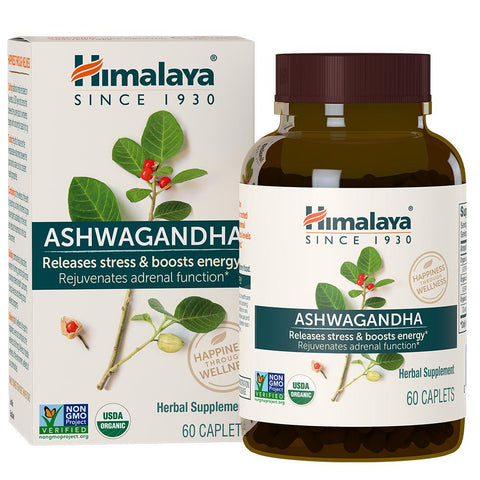 Himalaya Ashwagandha (Organic)-60 caplets-N101 Nutrition