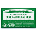 Dr. Bronner's Pure-Castile Bar Soap-Almond-5 oz (140 g)-N101 Nutrition