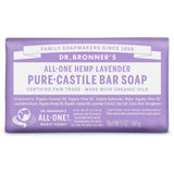 Dr. Bronner's Pure-Castile Bar Soap-Lavender-5 oz (140 g)-N101 Nutrition